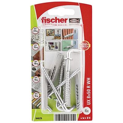 Fischer UX 8 x 50 Væganker - Universel nylonforankring Fischer UX 8 x 50 Væganker - Universel nylonforankring