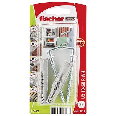 Fischer UX 10 x 60 R WH K NV væganker sæt Fischer UX 10 x 60 R WH K NV væganker sæt