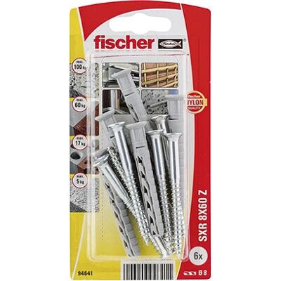 Fischer SXR 8 x 60 væganker- og skruersæt Fischer SXR 8 x 60 væganker- og skruersæt