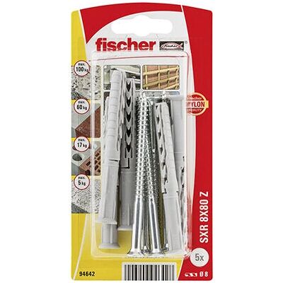 Fischertechnik SXR 8 x 80 Durex Nylon - Ancoragem de Parede Fischertechnik SXR 8 x 80 Durex Nylon - Ancoragem de Parede