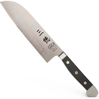 Güde Alpha Santoku Mes - 18cm, Zwart POM Handvat - Keukengerei Güde Alpha Santoku Mes - 18cm, Zwart POM Handvat - Keukengerei