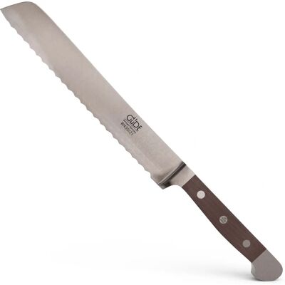 Güde Solingen – gevijld broodmes, 21 cm, walnoothout - Broodmes Güde Solingen – gevijld broodmes, 21 cm, walnoothout - Broodmes