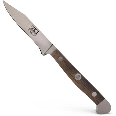 Güde Solingen – Zöldségkés, 8 cm, tölgyfa, ALPHA FASSECHE, dupla zárral, Kézzel készített Németország Güde Solingen – Zöldségkés, 8 cm, tölgyfa, ALPHA FASSECHE, dupla zárral, Kézzel készített Németország