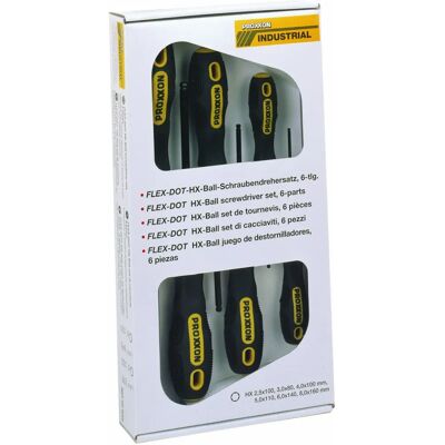 Proxxon Marca Modello FLEX-DOT Set di Cacciaviti - Esagonali, Phillips, Pozidriv Proxxon Marca Modello FLEX-DOT Set di Cacciaviti - Esagonali, Phillips, Pozidriv