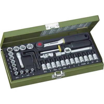 Proxxon 23 080 Set Combination Screwdriver - Set of 36 sockets & ratchet Proxxon 23 080 Set Combination Screwdriver - Set of 36 sockets & ratchet