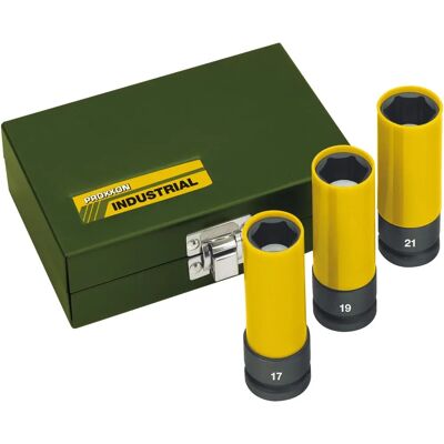 Proxxon Industrial 23938 Impact Socket Set - 17, 19, 21mm - Impact Sockets Proxxon Industrial 23938 Impact Socket Set - 17, 19, 21mm - Impact Sockets
