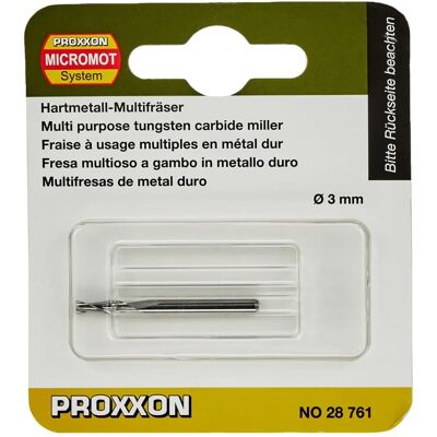 Proxxon 3mm Tungsten Carbon Mill - High Precision Engraving Tool Proxxon 3mm Tungsten Carbon Mill - High Precision Engraving Tool