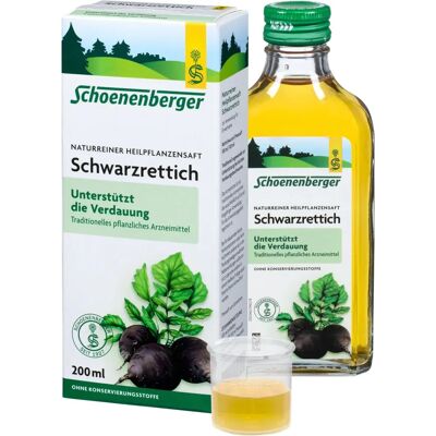 Schoenenberger Jugo de Rábano Negro (200 ml) Schoenenberger Jugo de Rábano Negro (200 ml)