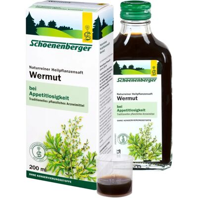 Schoenenberger Bio-Wermutkraut Heilpflanzensaft - Naturreines Extrakt Schoenenberger Bio-Wermutkraut Heilpflanzensaft - Naturreines Extrakt