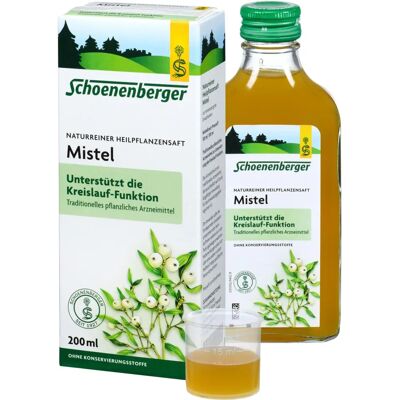 Schoenenberger Mistel Naturreiner Heilpflanzensaft - Unterstützt Kreislauf Schoenenberger Mistel Naturreiner Heilpflanzensaft - Unterstützt Kreislauf
