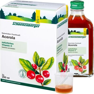 Schoenenberger Acerola Saft - Bio, Hoch in Vitamin C, Immunstärkung Schoenenberger Acerola Saft - Bio, Hoch in Vitamin C, Immunstärkung