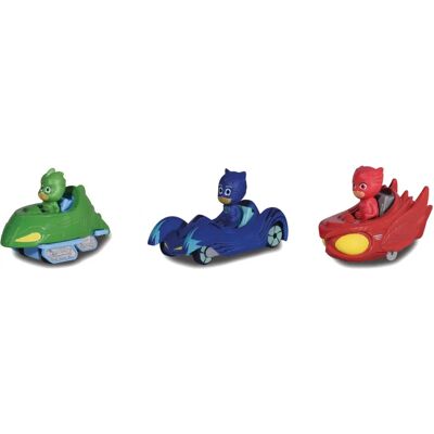 Simba Modelo 203143000 - Conjunto de Veículos Metálicos PJ Masks para Crianças Simba Modelo 203143000 - Conjunto de Veículos Metálicos PJ Masks para Crianças