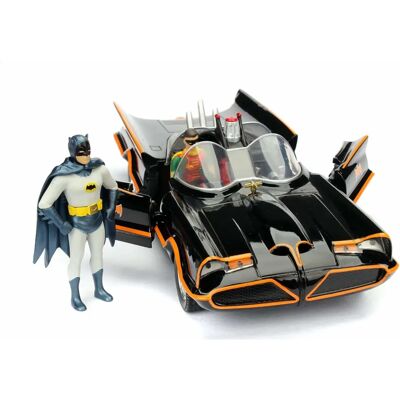 Jada Toys Batman Batmobile Klasická - Model 1966 - Hračky Auto v Měřítku 1:32 Jada Toys Batman Batmobile Klasická - Model 1966 - Hračky Auto v Měřítku 1:32