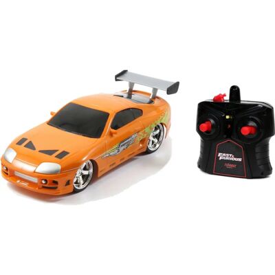 Jada Toys Toyota Supra 1995 orange Voiture RC - Fast & Furious Modèle - Publicité Jada Toys Toyota Supra 1995 orange Voiture RC - Fast & Furious Modèle - Publicité