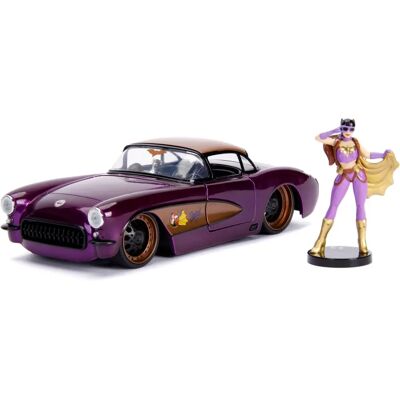 Jada Toys Batgirl Corvette 1957 - Set auto e figura Jada Toys Batgirl Corvette 1957 - Set auto e figura