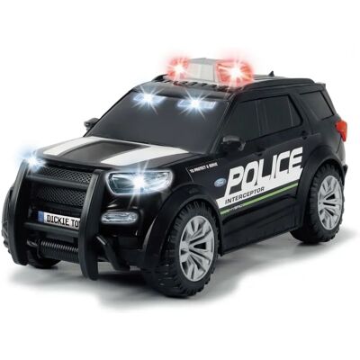Dickie Toys Ford Interceptor Police - Voiture de police avec lumières - Publicité Dickie Toys Ford Interceptor Police - Voiture de police avec lumières - Publicité