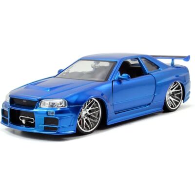 Jada Toys Nissan Skyline 2002 - Modellbil - Silver - Skala 1:24 Jada Toys Nissan Skyline 2002 - Modellbil - Silver - Skala 1:24