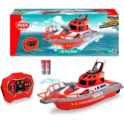 Dickie Toys RC Fire Boat - Red - RC Fire Boat Dickie Toys RC Fire Boat - Red - RC Fire Boat