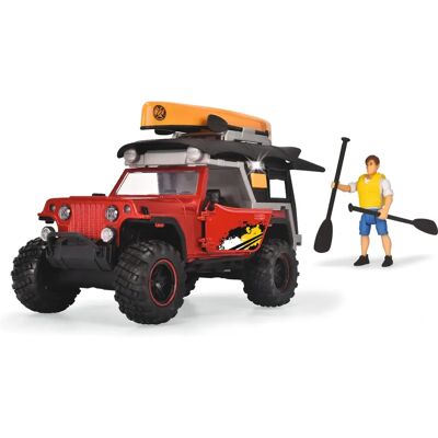 Simba-Dickie Aventurero Explorador - Jeep, Techo de camping, Canoa, Figura - Juguete Simba-Dickie Aventurero Explorador - Jeep, Techo de camping, Canoa, Figura - Juguete