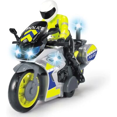 Dickie Toys Moto de policía - Moto de juguete con oficial - 17cm Dickie Toys Moto de policía - Moto de juguete con oficial - 17cm