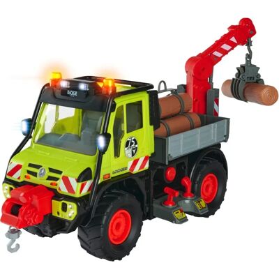 Mercedes-Benz Unimog U530 - Camion Jouet avec Grue & Lumières Mercedes-Benz Unimog U530 - Camion Jouet avec Grue & Lumières