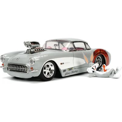 Jada Toys Bugs Bunny 1957 Chevrolet Corvette Modello - Collezionismo Jada Toys Bugs Bunny 1957 Chevrolet Corvette Modello - Collezionismo
