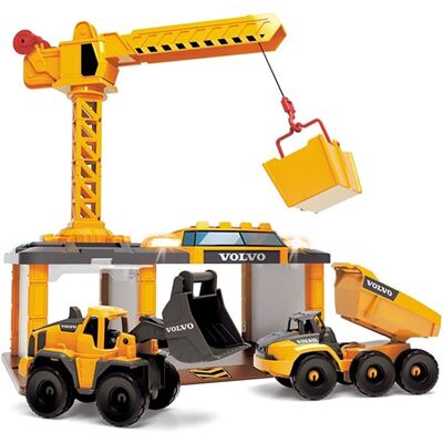 Dickie Toys Volvo Baustellen-Set - Licht/Sound - One Size - Baustellen-Set Dickie Toys Volvo Baustellen-Set - Licht/Sound - One Size - Baustellen-Set