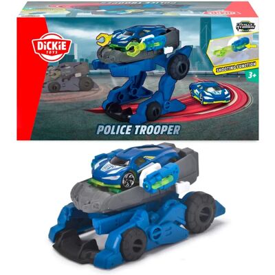 Dickie Toys Rescue Hybrids Poliziotto - 12cm Giocattolo 2-in-1 Dickie Toys Rescue Hybrids Poliziotto - 12cm Giocattolo 2-in-1