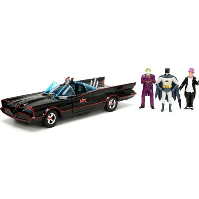 Jada Toys Batman 1966 HWR Batmóvil Deluxe - Vehículo Jada Toys Batman 1966 HWR Batmóvil Deluxe - Vehículo