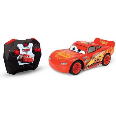 Jada Toys Lightning McQueen RC Car - 1:24 Scale, Red, Durable Jada Toys Lightning McQueen RC Car - 1:24 Scale, Red, Durable