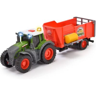 Traktor Fendt z Przyczepą - Światła i Dźwięk - 26cm Zabawka Traktor Fendt z Przyczepą - Światła i Dźwięk - 26cm Zabawka