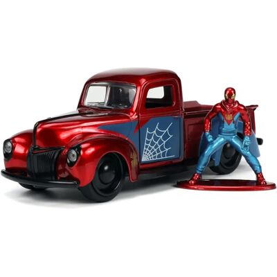 Jada Toys Modèle Sous Pression Marvel 1/32 Ford Pick Up - Figurine Spider-Man Jada Toys Modèle Sous Pression Marvel 1/32 Ford Pick Up - Figurine Spider-Man