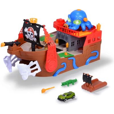Navire Pirate Dickie Toys avec Lumières et Sons - 41,5cm - Publicité Navire Pirate Dickie Toys avec Lumières et Sons - 41,5cm - Publicité