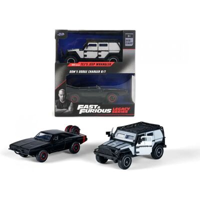 Jada Toys Podwójne Opakowanie Fast & Furious - Modele Samochodów - 1:32, Fala 2/2 Jada Toys Podwójne Opakowanie Fast & Furious - Modele Samochodów - 1:32, Fala 2/2