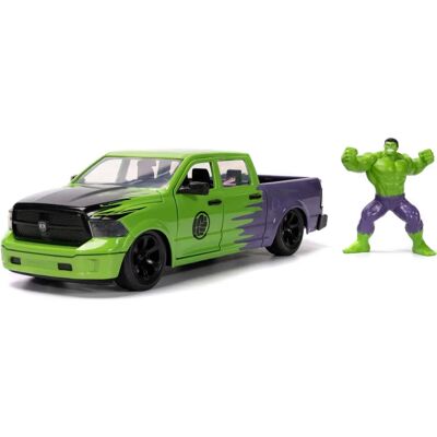 Jada Toys Marvel Hulk 2014 Ram 1500 Malli Auto - Vihreä, 1:24, Metalli Jada Toys Marvel Hulk 2014 Ram 1500 Malli Auto - Vihreä, 1:24, Metalli