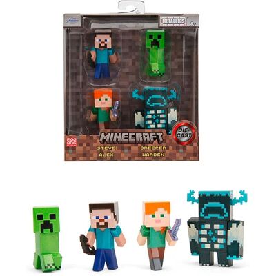 Jada Toys Minecraft Metal Figures 4 Pack - Action Figure Jada Toys Minecraft Metal Figures 4 Pack - Action Figure