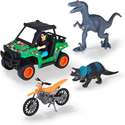 Dickie Toys Dino Tracker Playset - Dinosaurjegeren - Bevegelsesfigur Dickie Toys Dino Tracker Playset - Dinosaurjegeren - Bevegelsesfigur