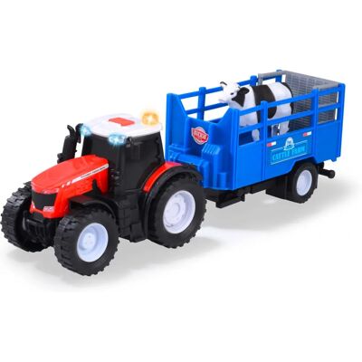 Simba Massey Ferguson Remorque Animaux avec Lumières et Sons - Jouet pour Enfants - Publicité Simba Massey Ferguson Remorque Animaux avec Lumières et Sons - Jouet pour Enfants - Publicité