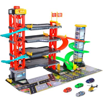 Dickie Toys Modellbil Parkeringshus - Flere etasjers lekebil Dickie Toys Modellbil Parkeringshus - Flere etasjers lekebil