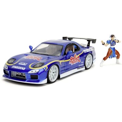 Jada Hollywood Rides Street Fighter 1993 Mazda RX7 z figurką Jada Hollywood Rides Street Fighter 1993 Mazda RX7 z figurką