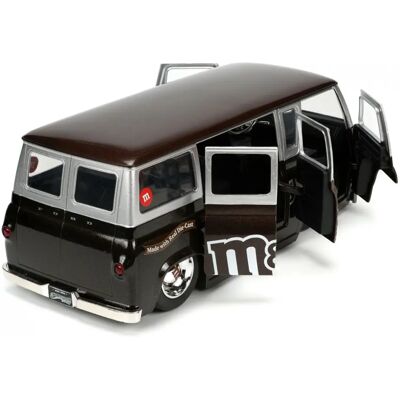 Jada Toys Rote 1965 Ford Econoline Van - Modell im Maßstab 1:24 Jada Toys Rote 1965 Ford Econoline Van - Modell im Maßstab 1:24
