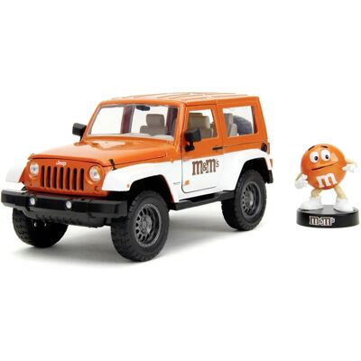 Jada Toys Jeep Wrangler 2007 - Pomarańczowy & Skala 1:24 Model Jada Toys Jeep Wrangler 2007 - Pomarańczowy & Skala 1:24 Model