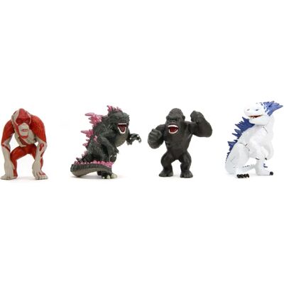 Modelo Godzilla de Jada Toys - 4 Figuras Miniatura de Metal - Coleccionable Modelo Godzilla de Jada Toys - 4 Figuras Miniatura de Metal - Coleccionable