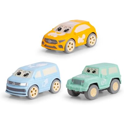 ABC Cozy Friends Leksak bil - Jeep, Mercedes, Volkswagen - toy car ABC Cozy Friends Leksak bil - Jeep, Mercedes, Volkswagen - toy car