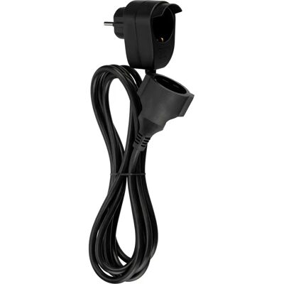 REV Modelo 0016130514 Cabo de extensão - 3m, Preto, Terra REV Modelo 0016130514 Cabo de extensão - 3m, Preto, Terra