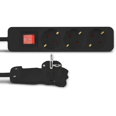 REV Modell 0012326514 Steckdosenleiste mit Schalter - Schwarz - Mehrfachstecker REV Modell 0012326514 Steckdosenleiste mit Schalter - Schwarz - Mehrfachstecker