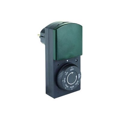 REV Minuterie IP44 Noir/Vert - Extérieur Résistant REV Minuterie IP44 Noir/Vert - Extérieur Résistant