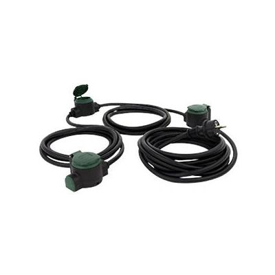REV Verlängerungskabel 10 m IP44 Schwarz REV Verlängerungskabel 10 m IP44 Schwarz