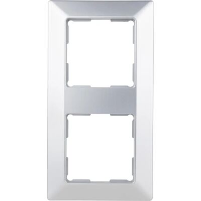Rev 0236820704 Quadro, 2-Vägs Ramuttag, Ramljusströmbrytare - Silber Rev 0236820704 Quadro, 2-Vägs Ramuttag, Ramljusströmbrytare - Silber