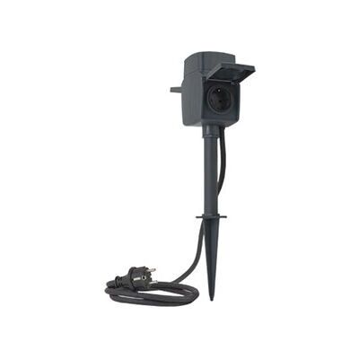 Link2Home Außensteckdose WiFi - 2 Steckdosen, 1,4 m Kabel, Schwarz Link2Home Außensteckdose WiFi - 2 Steckdosen, 1,4 m Kabel, Schwarz